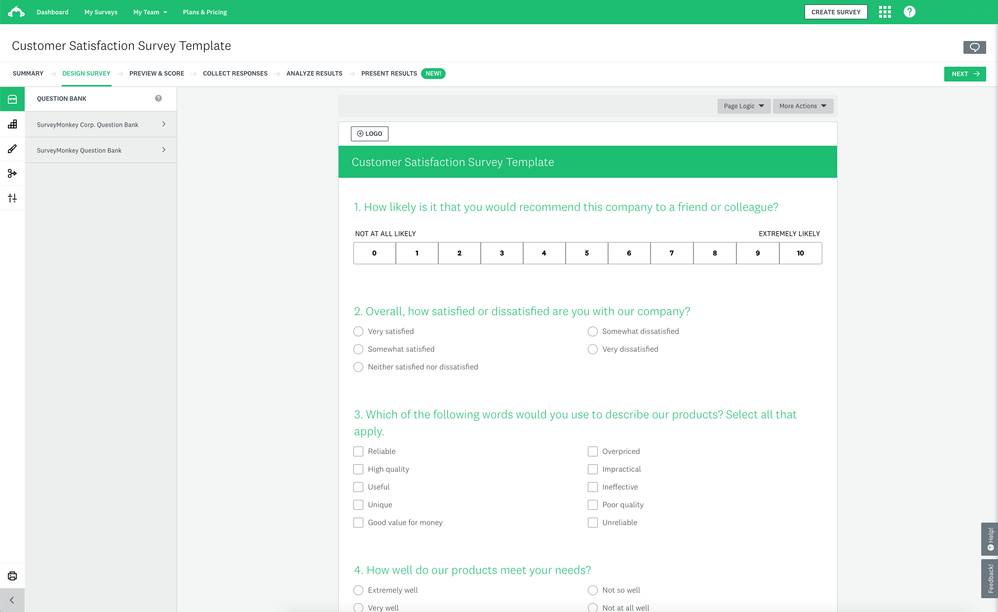 survey monkey screenshot