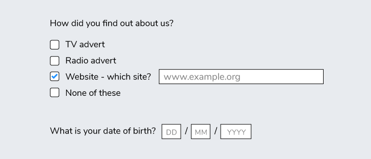 inline question in survey